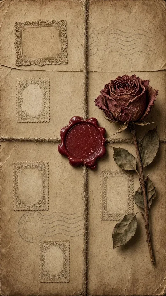 Invitația Scrisoare vintage, deschiderea